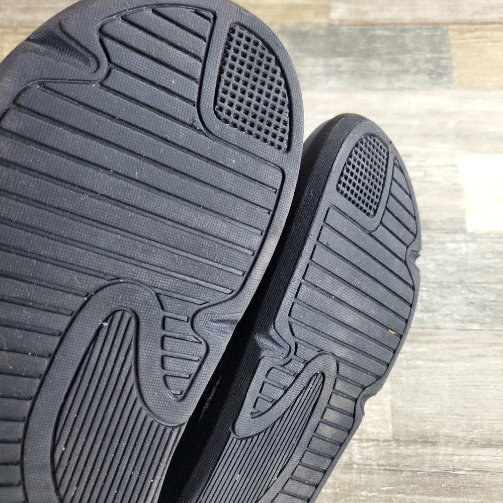 Kuru Moment Mens Slide Sandals Sz 11 M Jet Black Storm Gray Platform Slip On
